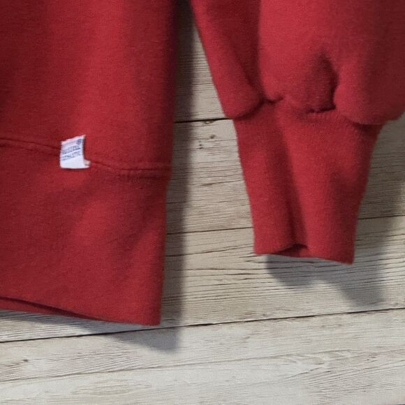 Vintage SDSU San Diego State Aztecs Russell Athletic Pullover Sweatshirt Red XL - Picture 5 of 12